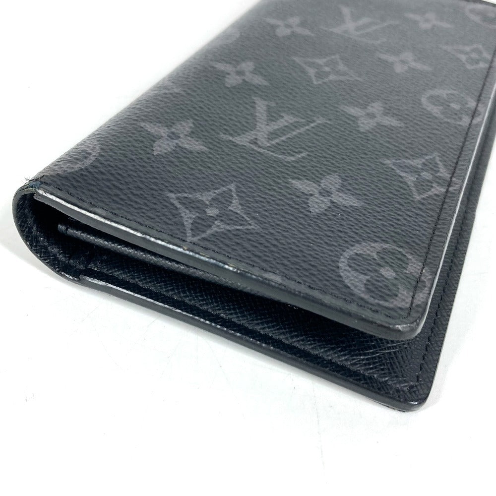 LOUIS VUITTON M61697 MonogramEclipse Portefeuille Braza Portefeuille Braza Wallet Long Wallet Bifold Long Wallet MonogramEclipseCanvas Black Used