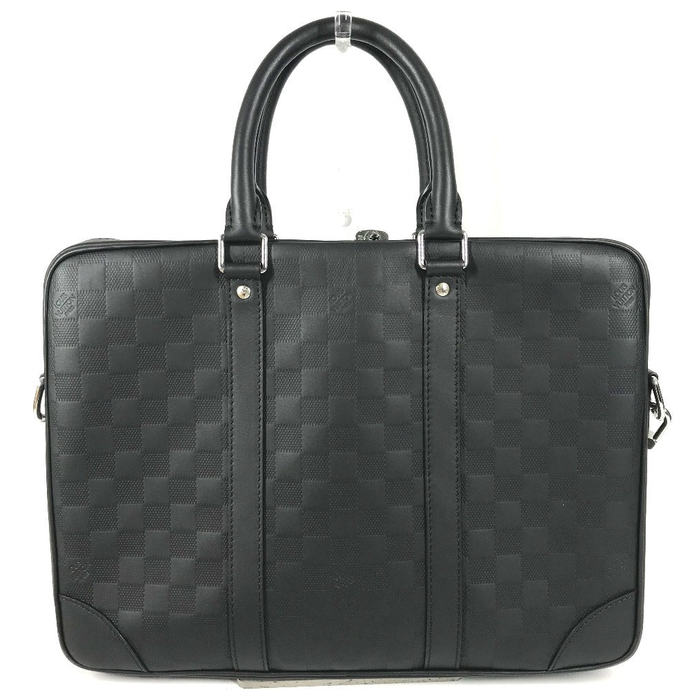 LOUIS VUITTON N40444 Damier Infini Porte Document Voyage PDV Bags 2WAY Bags Shoulder Bags Hand Bags Business bag Damier InfiniLeather onyx Black Used
