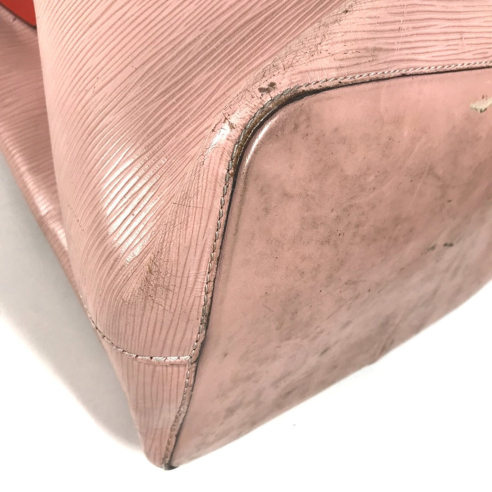 LOUIS VUITTON M54370 Epi Neonoe Bag, drawstring pouch, bicolor Hand Bag Epi Leather Rose valerine pink Used