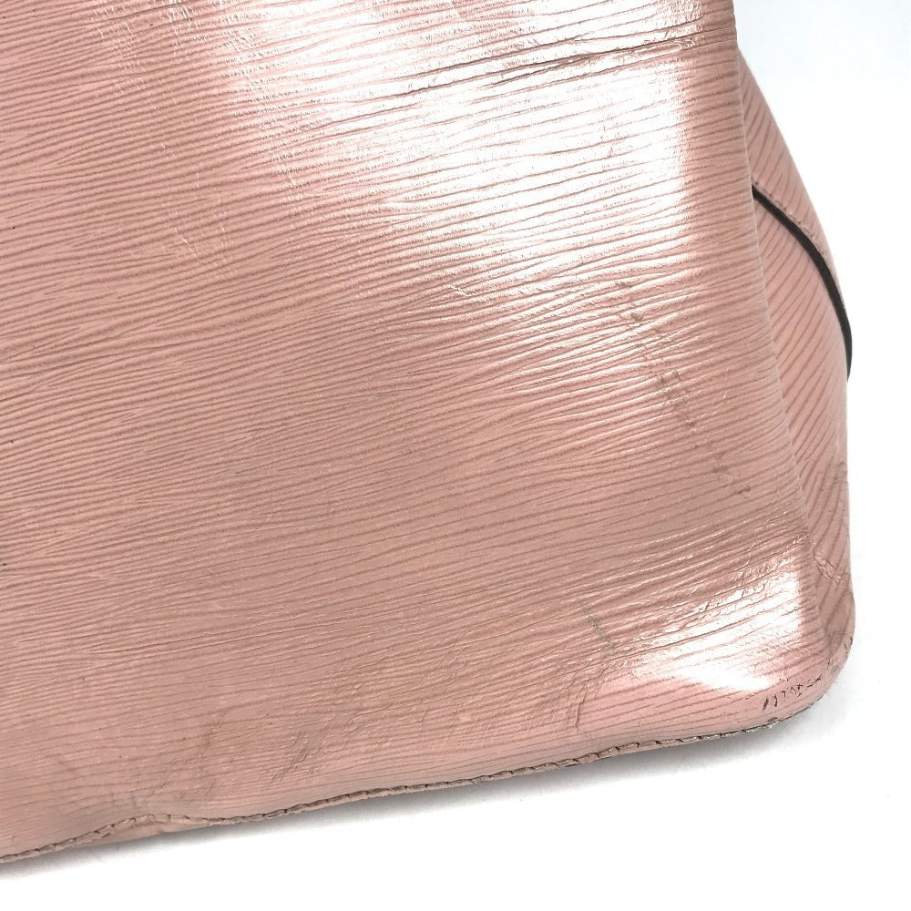 LOUIS VUITTON M54370 Epi Neonoe Bag, drawstring pouch, bicolor Hand Bag Epi Leather Rose valerine pink Used