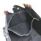 HERMES Fourre ToutMM Fourre Tout MM Bag Tote Bag Hand Bag cotton Navy/Brown Used