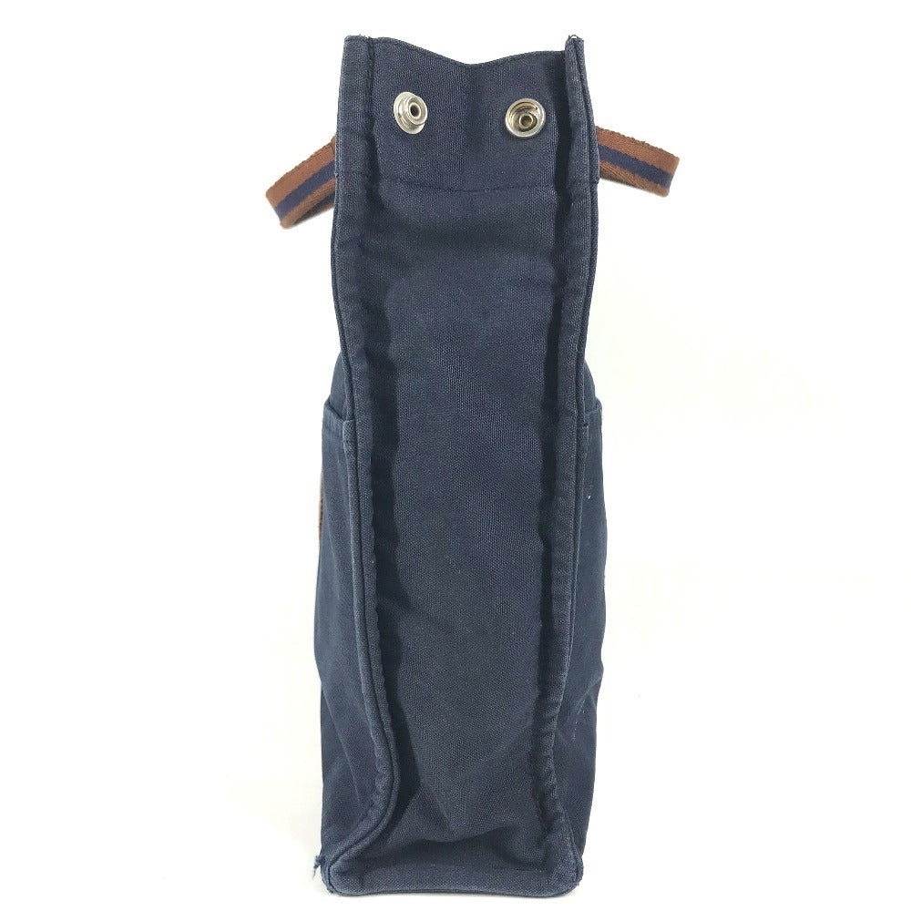 HERMES Fourre ToutMM Fourre Tout MM Bag Tote Bag Hand Bag cotton Navy/Brown Used