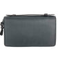 Dunhill Travel Case Hand Bag Wallet Long Wallet Zip Around Long Wallet Leather Black Used