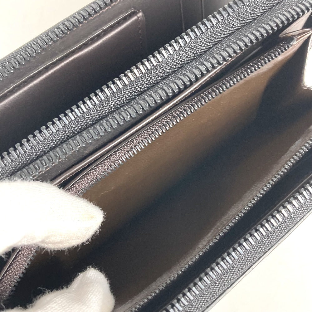 Dunhill Travel Case Hand Bag Wallet Long Wallet Zip Around Long Wallet Leather Black Used