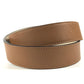 BVLGARI logo Buckle belt belt Leather Brown/GoldHardware Used