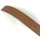 BVLGARI logo Buckle belt belt Leather Brown/GoldHardware Used