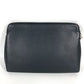 Dior logo Pouch Bag Clutch bag Leather Black Used