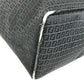 FENDI Zucchino logo Bag Tote Bag shawl Shoulder Bag Leather/Canvas Black Used