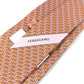 Salvatore Ferragamo Logo: Snake Accessories Necktie silk Orange Used
