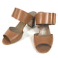 HERMES belt Shoes shoes heel Sandals Leather Brown Used