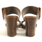 HERMES belt Shoes shoes heel Sandals Leather Brown Used