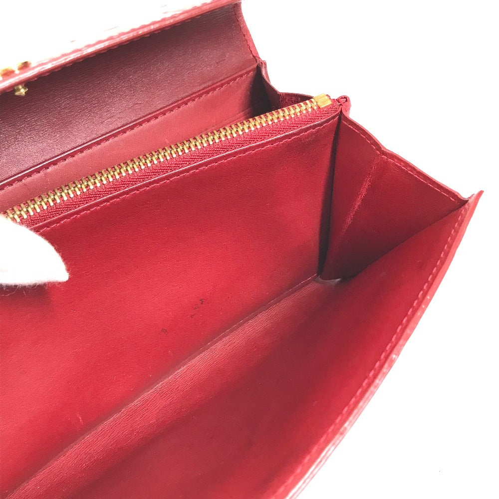 LOUIS VUITTON M93530 MonogramVernis Portefeuille Sarah Long Wallet Flap Long Wallet MonogramVernisCanvas Pomdamul Red Used