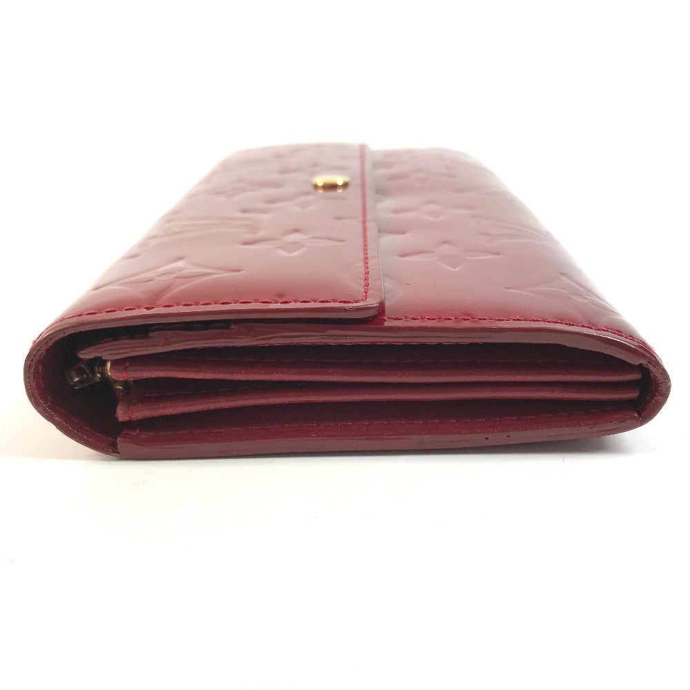 LOUIS VUITTON M93530 MonogramVernis Portefeuille Sarah Long Wallet Flap Long Wallet MonogramVernisCanvas Pomdamul Red Used