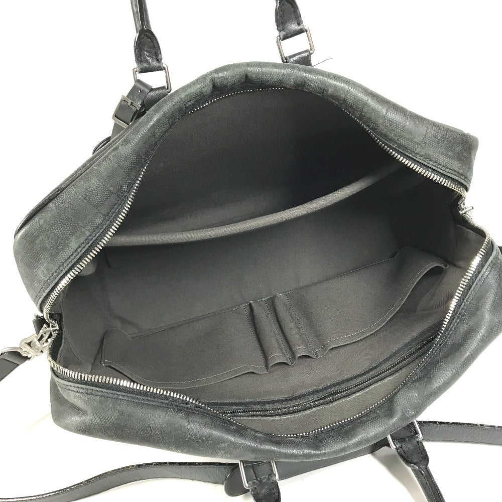 LOUIS VUITTON N41147 Damier Infini Porto Document Voyage GM Bag 2WAY Bag Hand Bag Shoulder Bag Business bag Damier InfiniLeather onyx Black Used