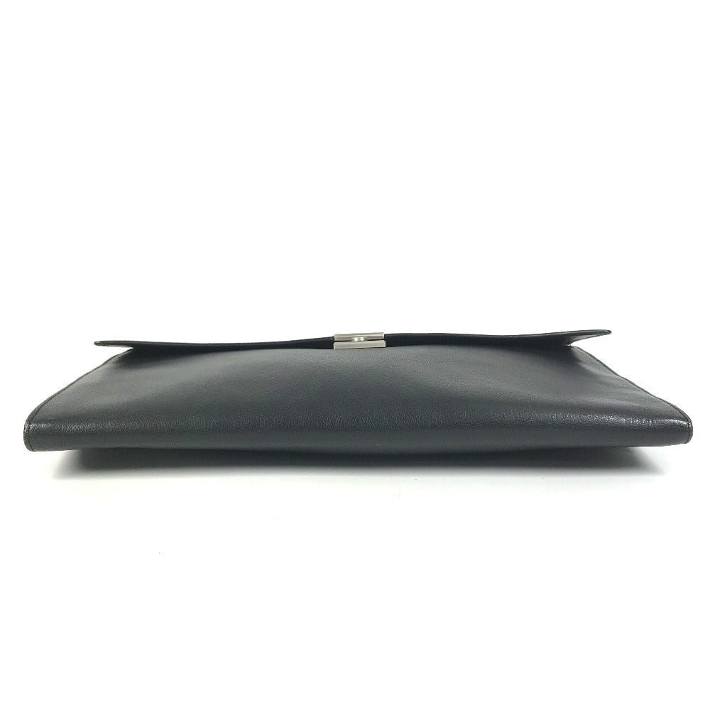 VERSACE vintage logo Bag, Flap, Cluch Bag Clutch bag Leather Black Used