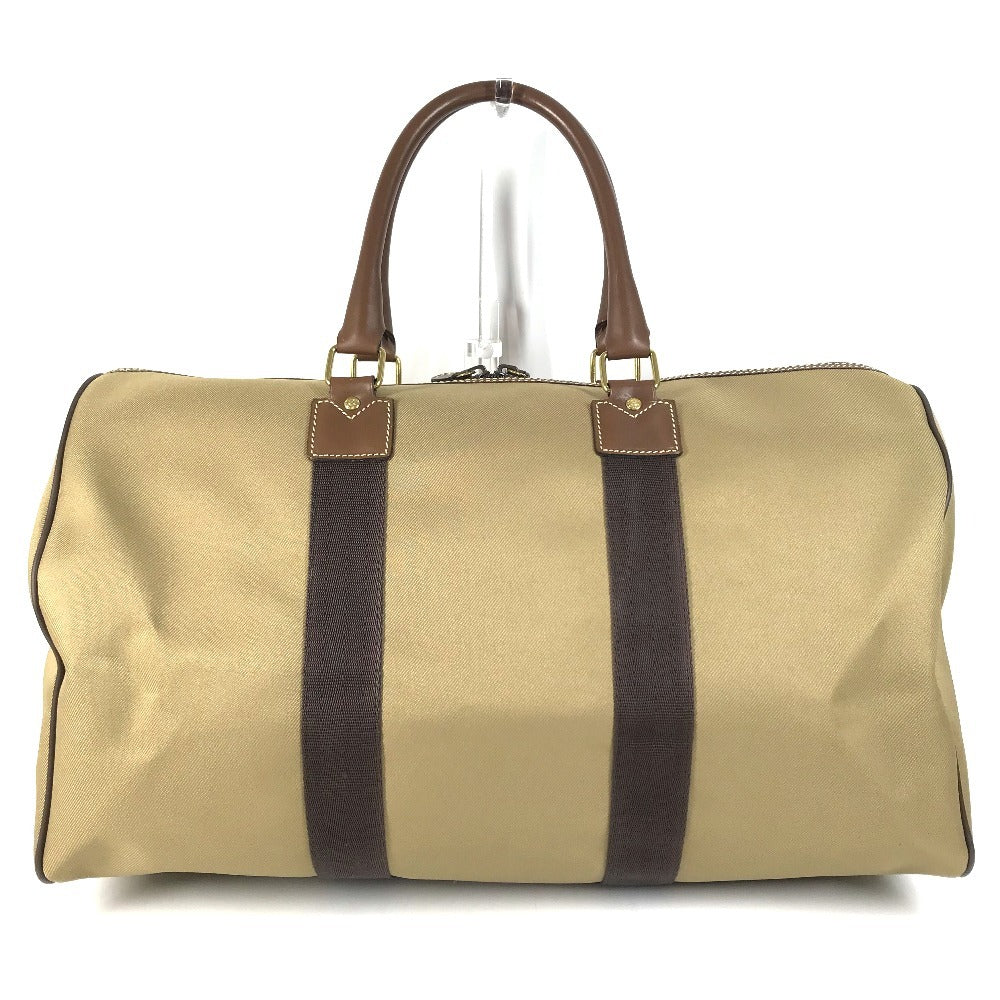 HUNTING WORLD logo Bag Hand Bag Travel Bag Duffle Bag Leather/Canvas Brown Used