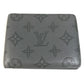 LOUIS VUITTON M81383 Monogram shadow Portefeuille Multipull Compact Wallet Billfold Folded wallet Monogram shadow leather gray Used