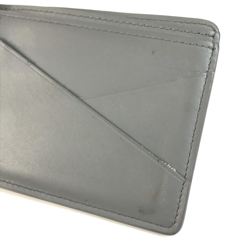 LOUIS VUITTON M81383 Monogram shadow Portefeuille Multipull Compact Wallet Billfold Folded wallet Monogram shadow leather gray Used