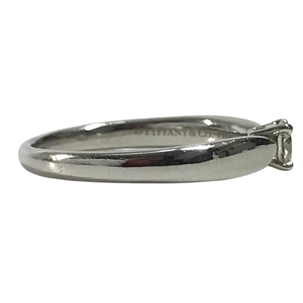 TIFFANY&Co. D0.20ct 1PD Diamond Accessories Jewelry Platinum Ring Pt950 Silver Used
