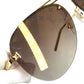 LOUIS VUITTON Z1020E Monogram Clockwise Sunglasses glasses glasses eyewear sunglasses Metal / Plastic Brown/Gold Used