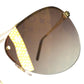 LOUIS VUITTON Z1020E Monogram Clockwise Sunglasses glasses glasses eyewear sunglasses Metal / Plastic Brown/Gold Used