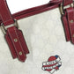 GUCCI 240018 LOVEGUCCI x Heart Tattoo Logo GG Supreme Shoulder bag, tote bag, bucket bag Shoulder Bag GG Supreme Canvas / Leather White/Red Used