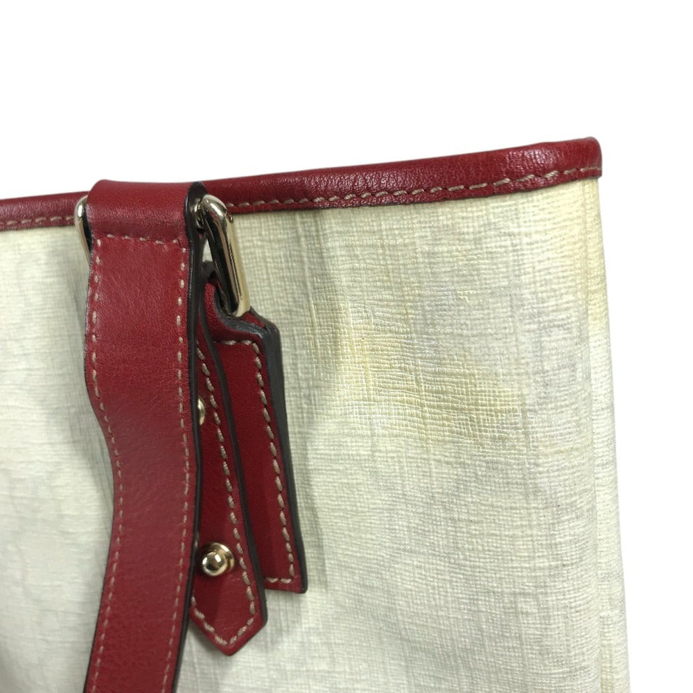 GUCCI 240018 LOVEGUCCI x Heart Tattoo Logo GG Supreme Shoulder bag, tote bag, bucket bag Shoulder Bag GG Supreme Canvas / Leather White/Red Used