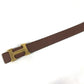 HERMES H belt Accessories, bottom belt buckles belt Leather Green/Red x GoldHardware Used
