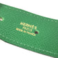 HERMES H belt Accessories, bottom belt buckles belt Leather Green/Red x GoldHardware Used
