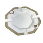 VERSACE Rosenthal Rosenthal Medusa logo Ashtray accessory case ashtray Pottery White/Gold Used