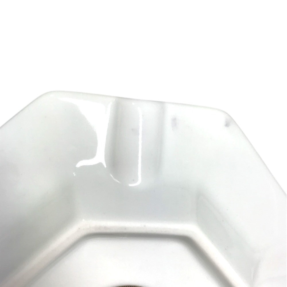 VERSACE Rosenthal Rosenthal Medusa logo Ashtray accessory case ashtray Pottery White/Gold Used