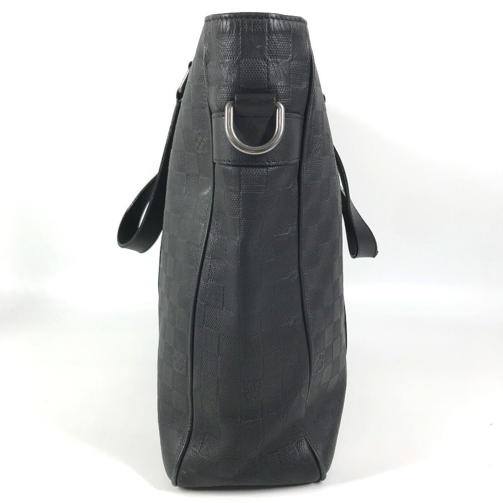 LOUIS VUITTON N41269 Damier Infini Tadao PM Shoulder Bag, Vertical Tote Bag, Shoulder Bag Tote Bag Damier InfiniLeather onyx Black Used