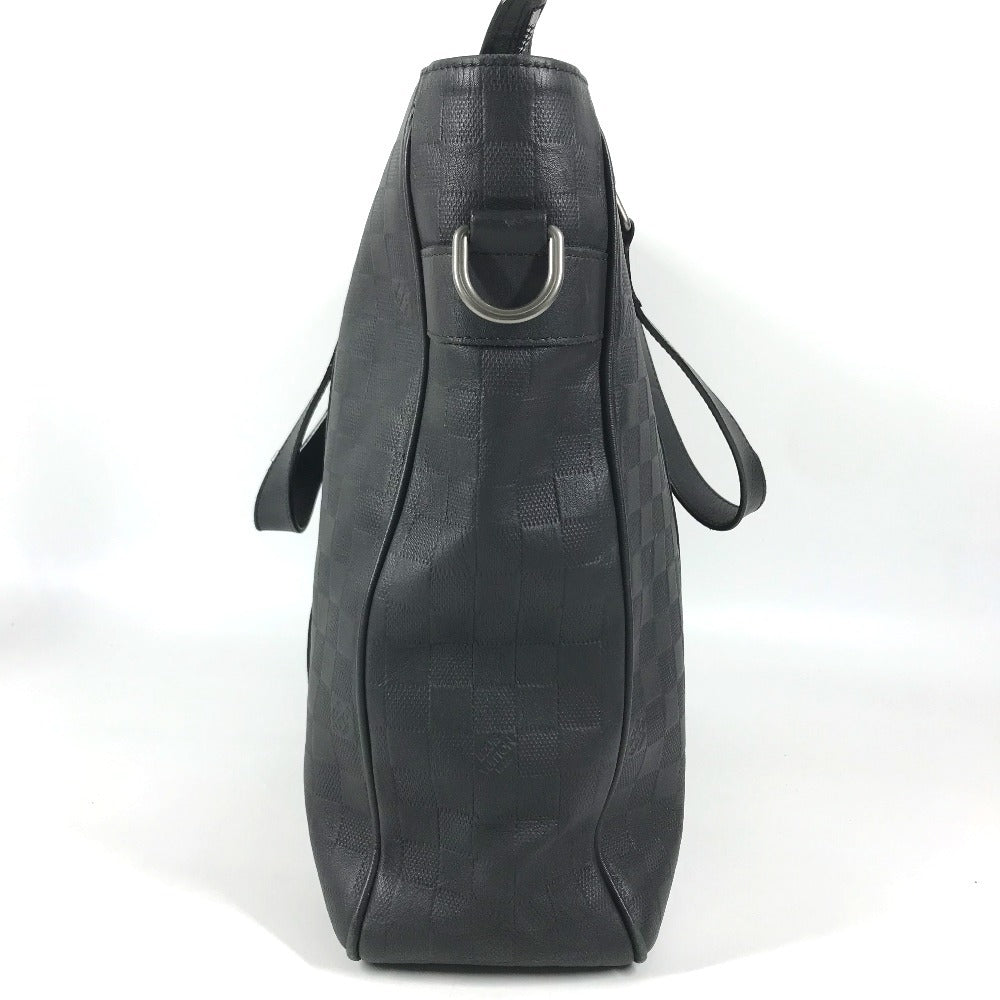 LOUIS VUITTON N41269 Damier Infini Tadao PM Shoulder Bag, Vertical Tote Bag, Shoulder Bag Tote Bag Damier InfiniLeather onyx Black Used