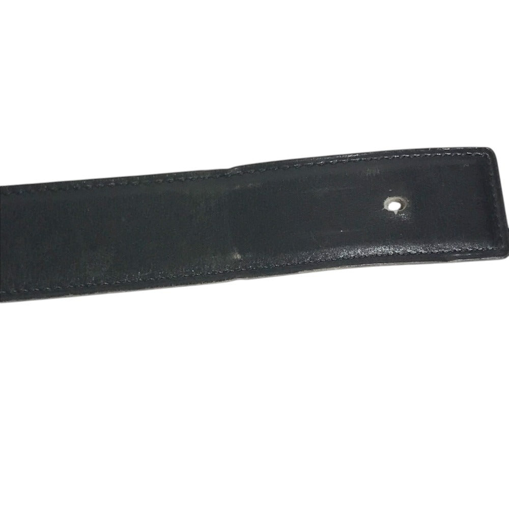 HERMES Belt only Belt buckle for bottoms belt Leather Black/Brown Used