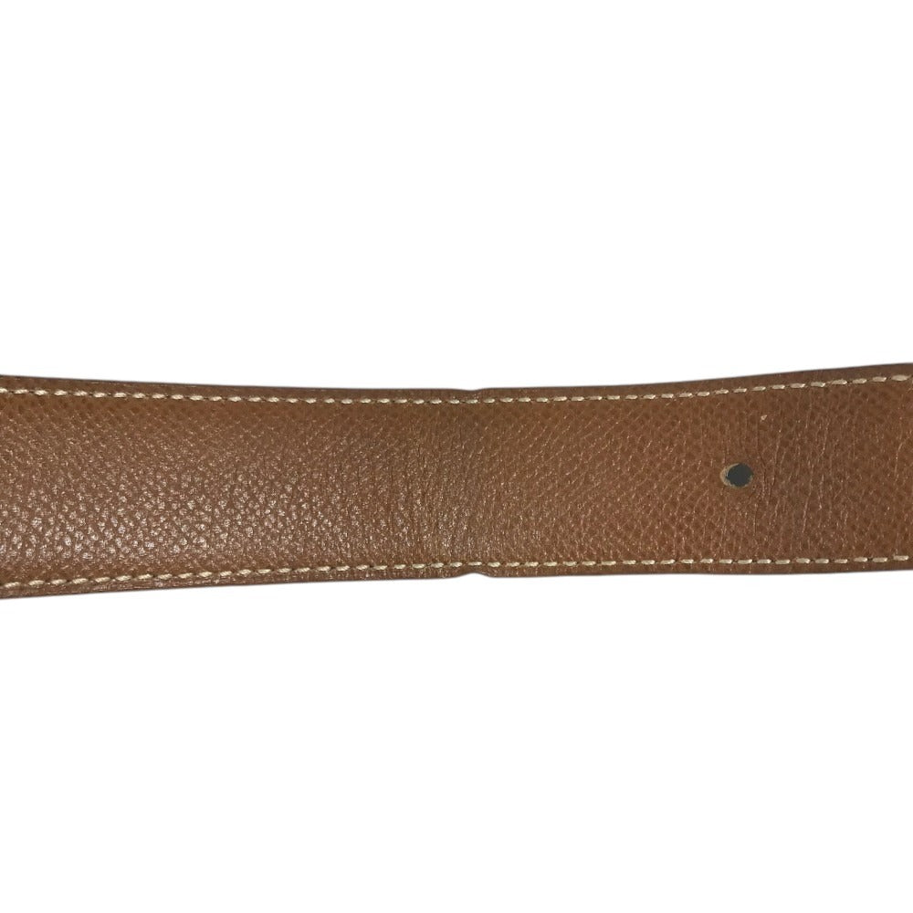 HERMES Belt only Belt buckle for bottoms belt Leather Black/Brown Used