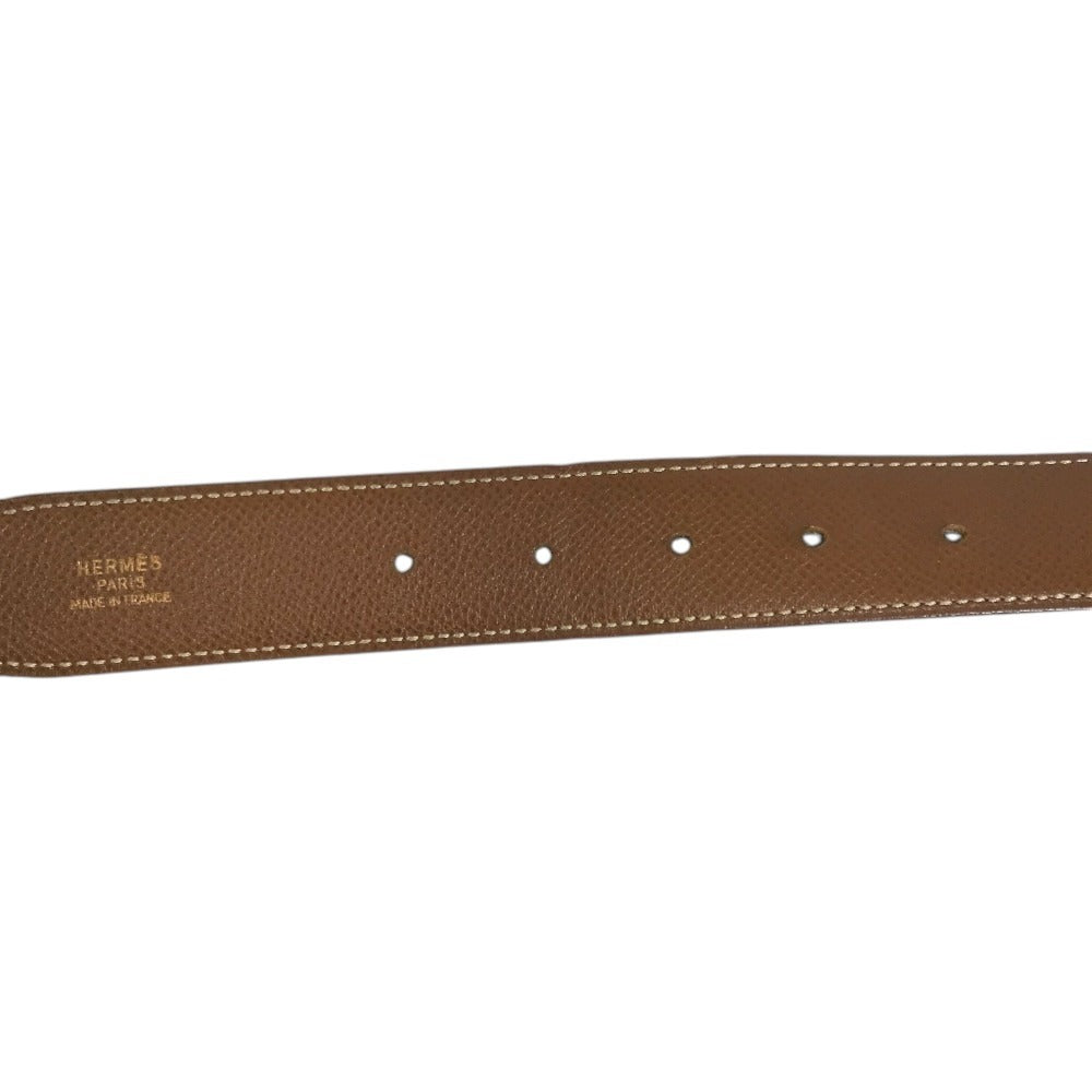 HERMES Belt only Belt buckle for bottoms belt Leather Black/Brown Used