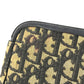 Dior vintage Trotter logo Bag Pouch Cluch Bag Clutch bag Leather/Canvas Navy Used