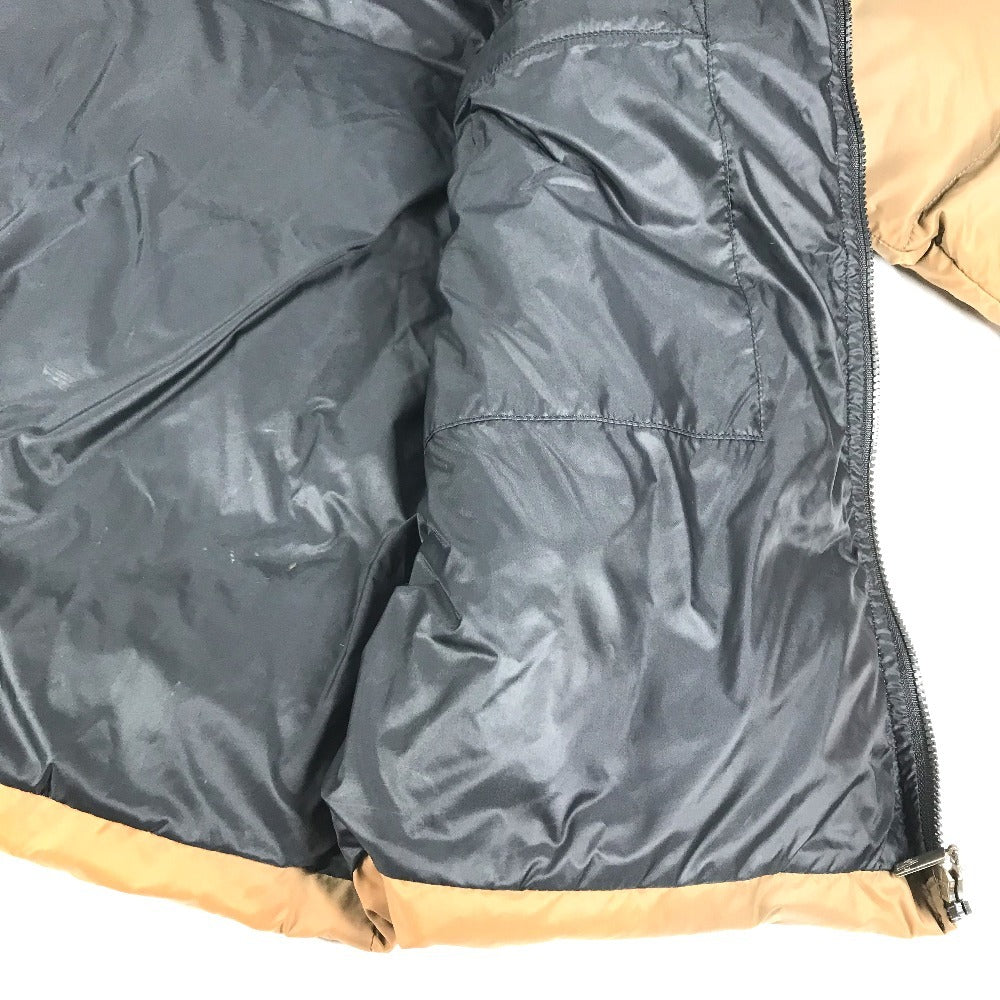 MONCLER Logo patch Long-sleeved outerwear down apparel Down jacket polyamide Beige Used