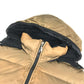 MONCLER Logo patch Long-sleeved outerwear down apparel Down jacket polyamide Beige Used