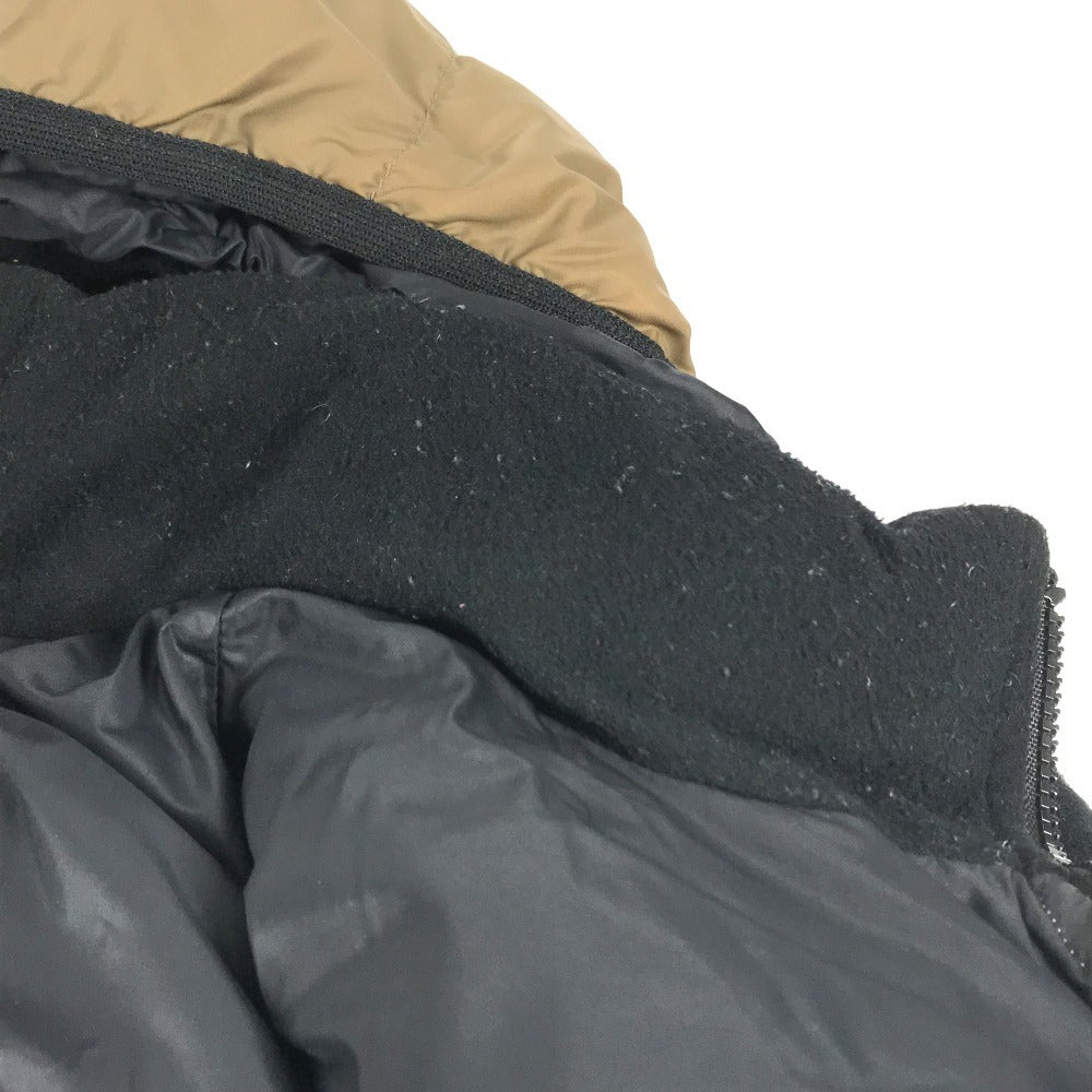 MONCLER Logo patch Long-sleeved outerwear down apparel Down jacket polyamide Beige Used