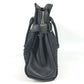 Salvatore Ferragamo Gancini logo Bag Tote Bag shawl Shoulder Bag Straw / Leather Black Used