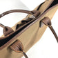 HUNTING WORLD logo Shoulder Bag Tote Bag Shoulder Bag Leather/Canvas khaki Used