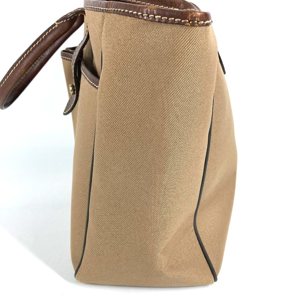 HUNTING WORLD logo Shoulder Bag Tote Bag Shoulder Bag Leather/Canvas khaki Used