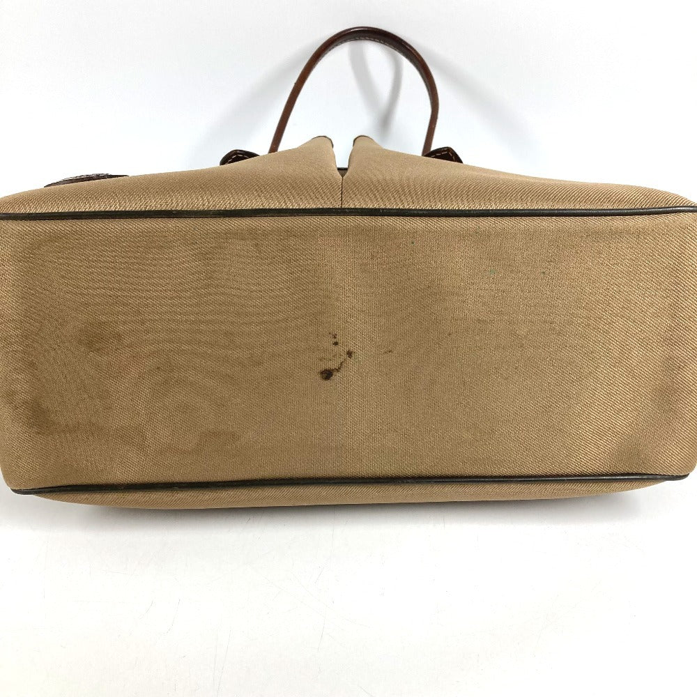 HUNTING WORLD logo Shoulder Bag Tote Bag Shoulder Bag Leather/Canvas khaki Used