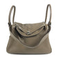 HERMES Lindy34 Lindy 34 2WAY bag Shoulder Bag Hand Bag Leather Etoupe Beige/SilverHardware Used