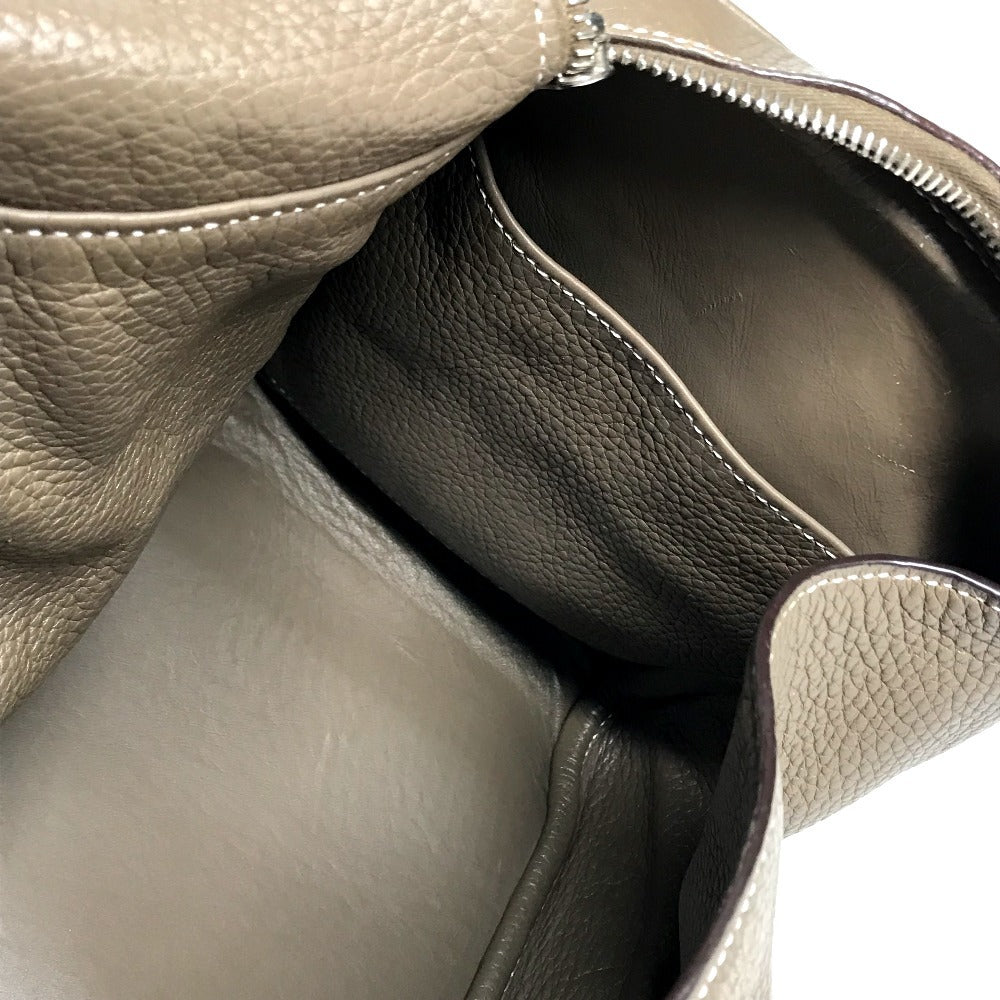 HERMES Lindy34 Lindy 34 2WAY bag Shoulder Bag Hand Bag Leather Etoupe Beige/SilverHardware Used