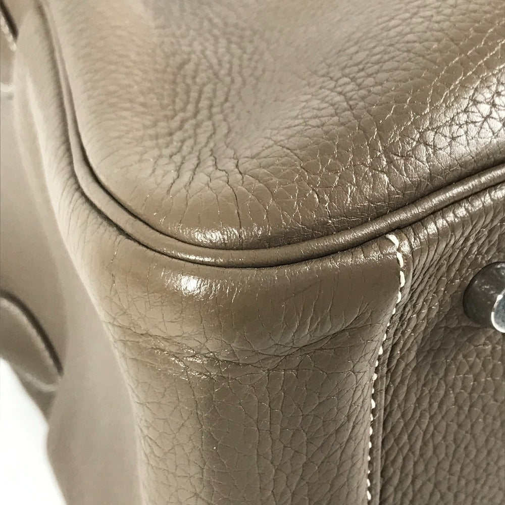 HERMES Lindy34 Lindy 34 2WAY bag Shoulder Bag Hand Bag Leather Etoupe Beige/SilverHardware Used