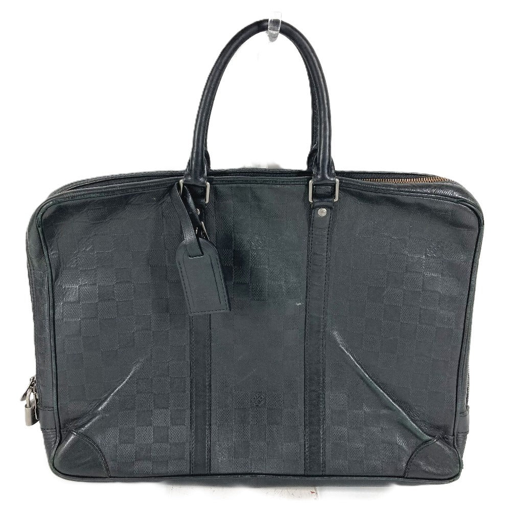 LOUIS VUITTON Damier Infini PDV Porte Document Voyage Bags Business Bags Briefcases Hand Bag Damier InfiniLeather onyx Black Used
