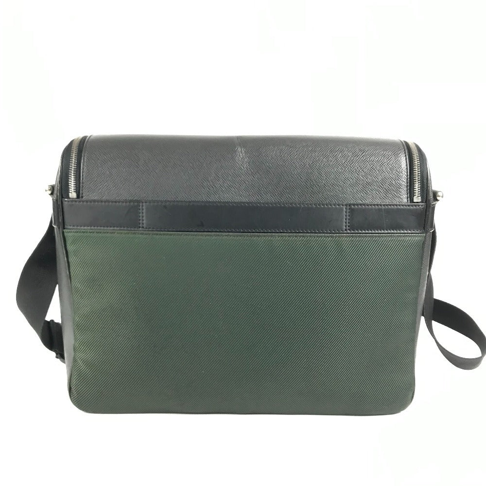 LOUIS VUITTON M30862 Taiga Thai meal Bags Crossbody Messenger Bags Shoulder Bag Taiga Leather / Nylon canvas Black/khaki Used