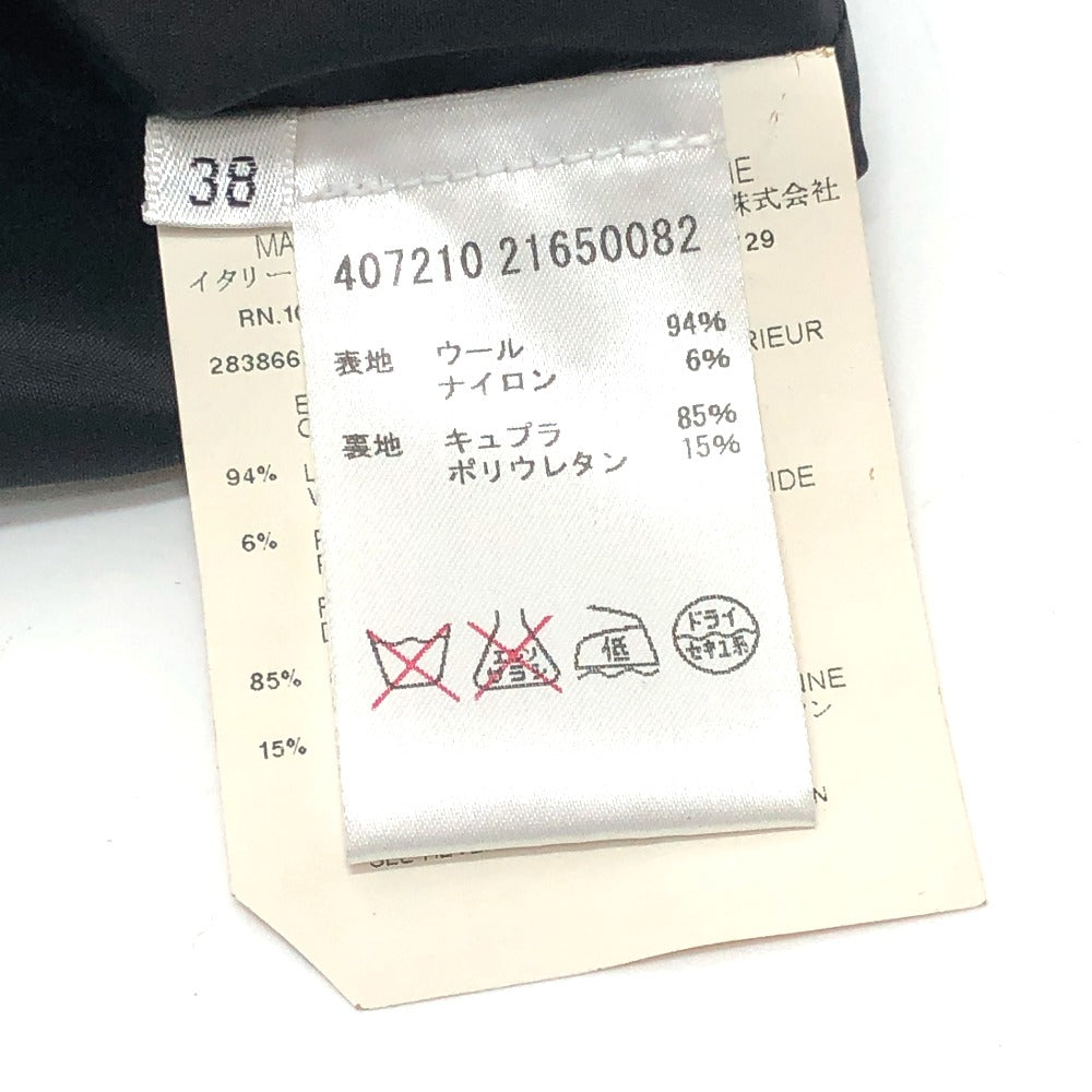 JIL SANDER リボンモチーフ アパレル タイト ドレス ひざ下 ノースリーブ ワンピース ウール レディース ブラック